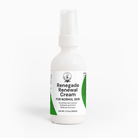 Renegade Renewal CreamPersonal Care and BeautyA formula designed to rejuvenate and enhance your skin's vitality. Engineered to support collagen production, encourage skin renewal, and maintain optimal hydration,Renegade Renewal CreamThe Rocky Ranger