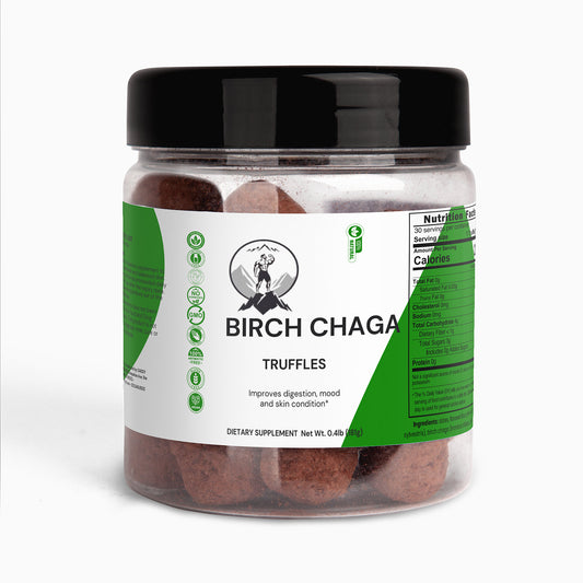 Birch Chaga TrufflesNatural ExtractsToday’s foods are often grown in mineral-depleted soils void of essential nutrients like fulvic and humic acids, which can negatively affect your gut microbiome and Birch Chaga TrufflesThe Rocky Ranger